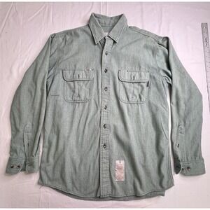 Men's Casual Button Down Shirt - Green